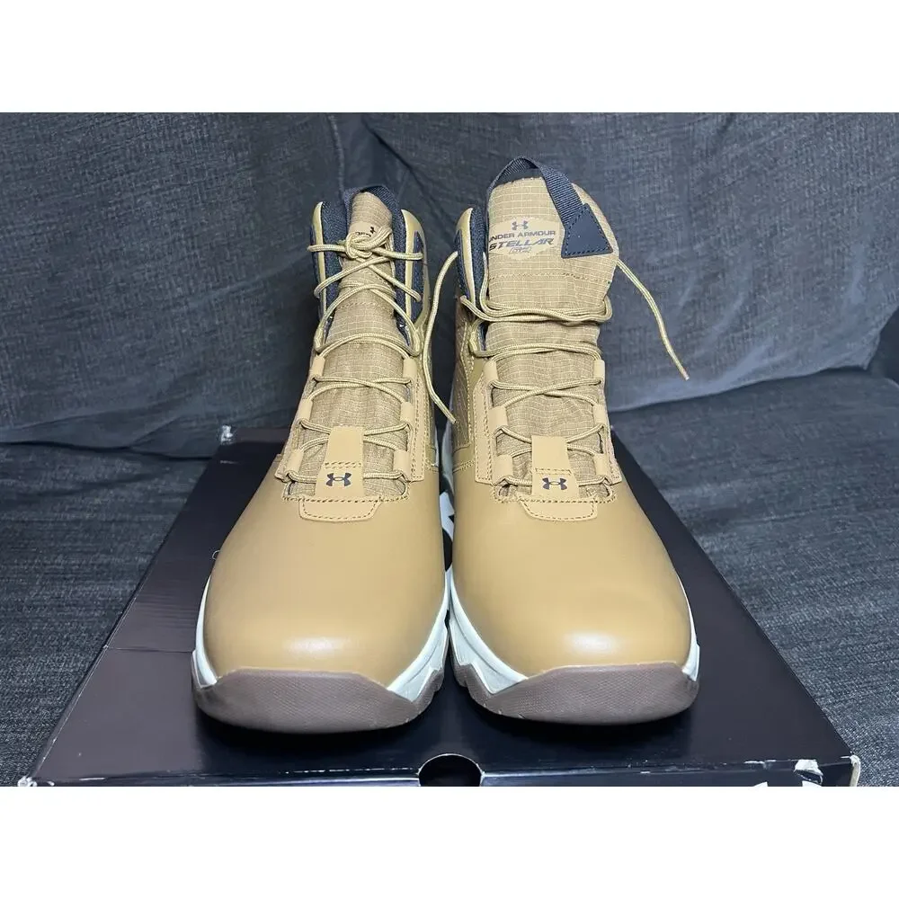 Under Armour UA Stellar G26" Mens Tactical Brown Hiking Boots Size 13 - Picture 2 of 7